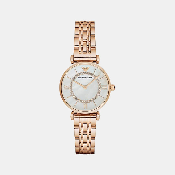 Emporio Armani Gianni AR1909 Mother of Pearl Mesh Women&