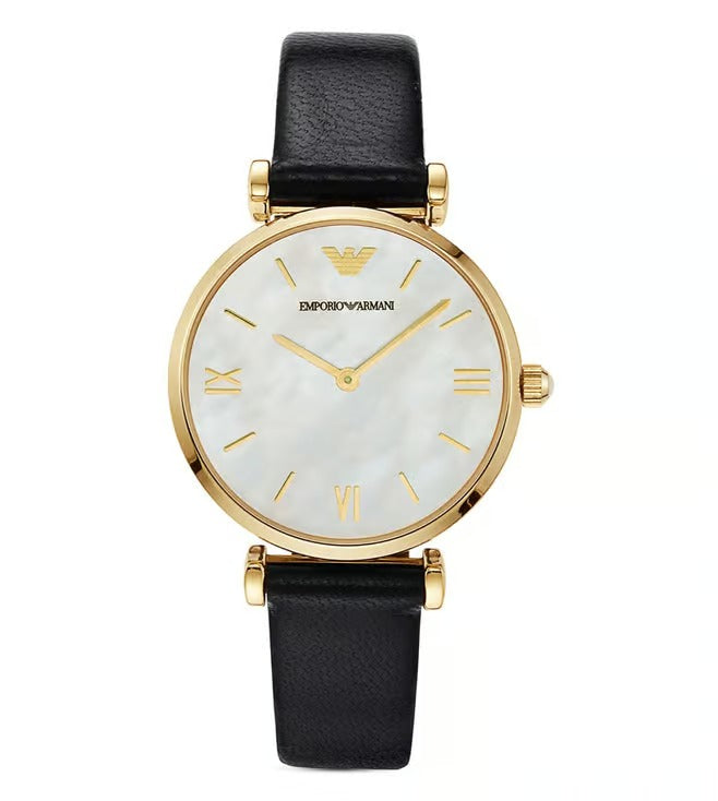 Emporio Armani Gianni AR1910 Pink Dial Rose Gold Mesh Women&