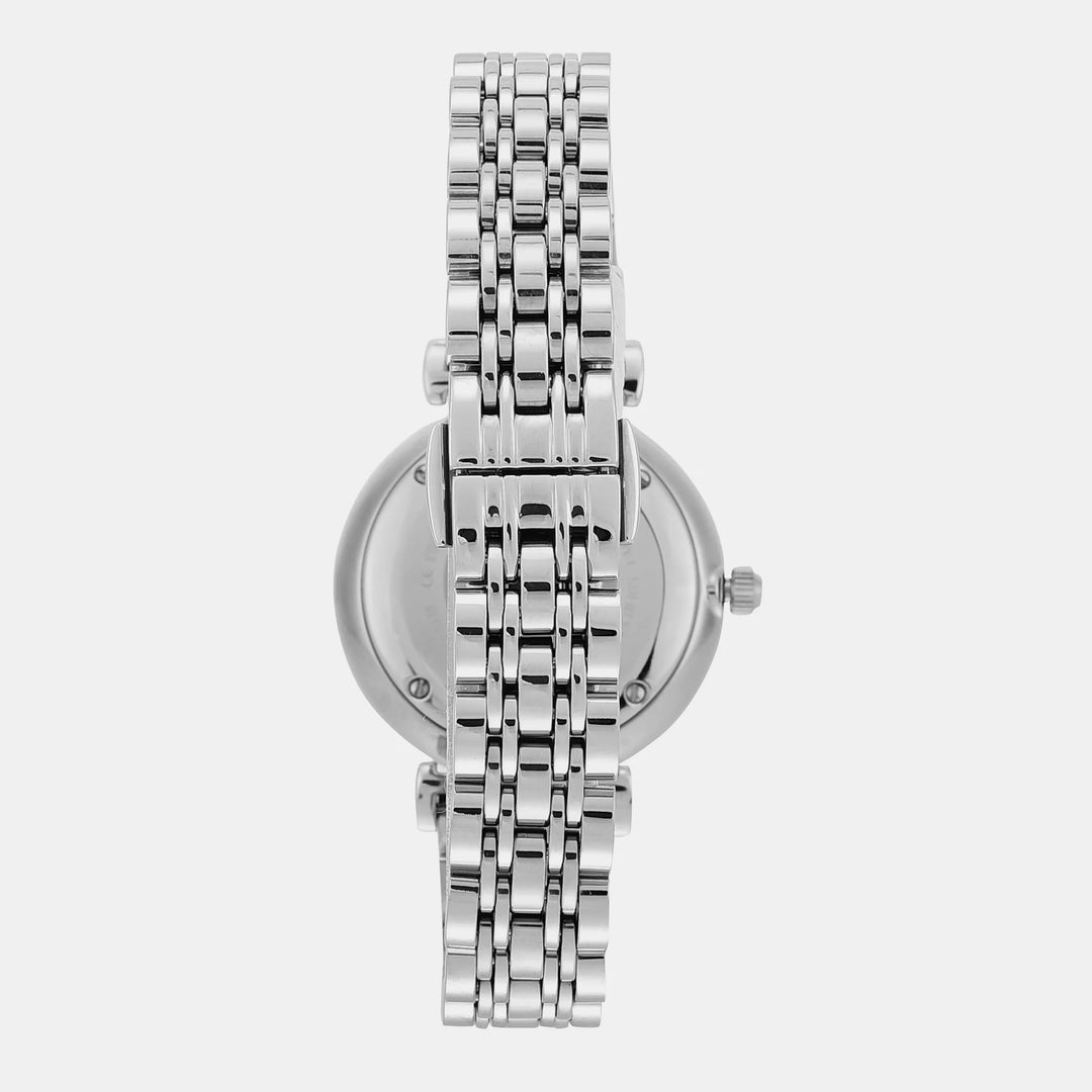 Emporio Armani Gianni T-Bar AR1925 Silver Dial Women&