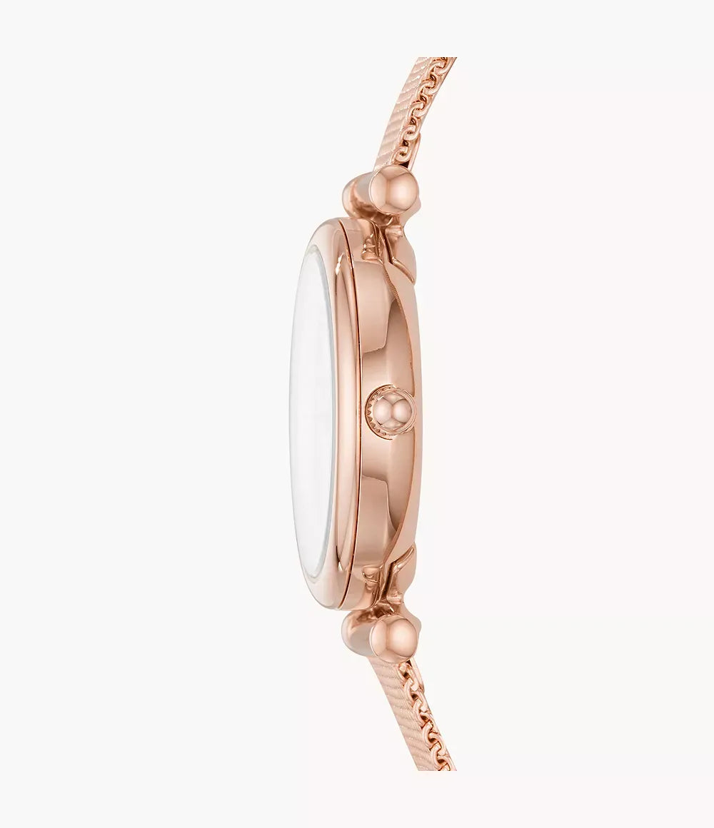 Fossil Carlie Mini ES4433 Rose Gold-Tone Watch