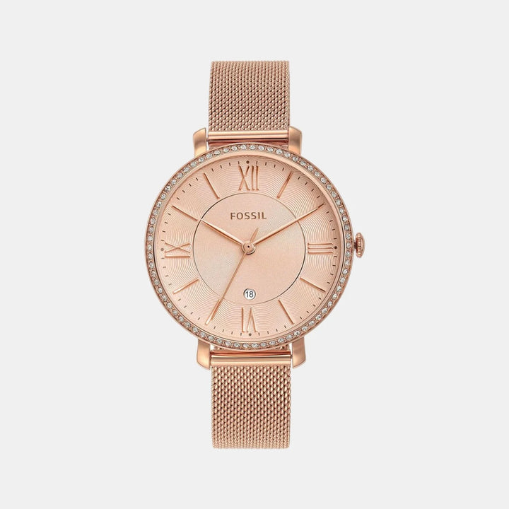 Fossil Jacqueline ES4628 Rose Gold-Tone Watch