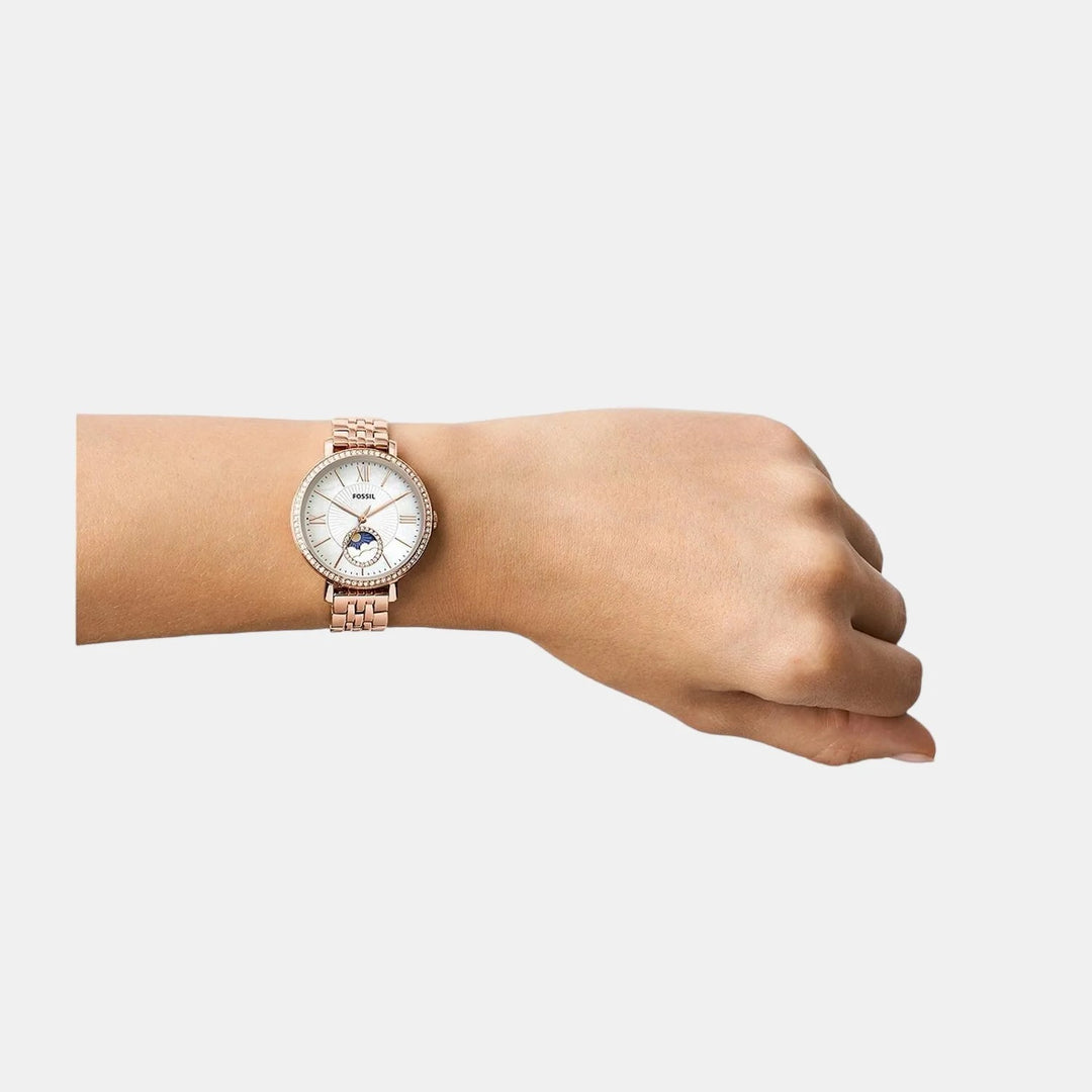 Fossil Jacqueline ES5165 Rose Gold Glitz Watch