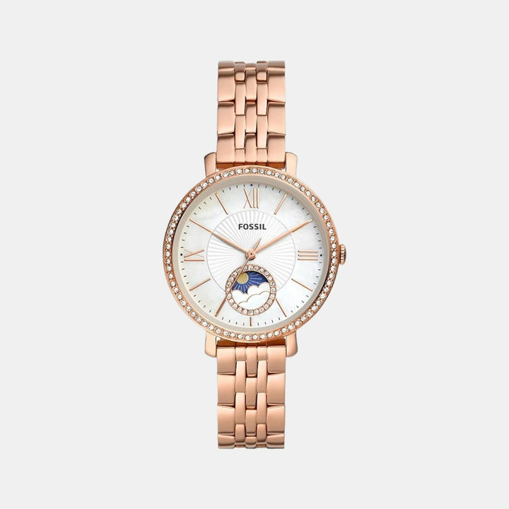 Fossil Jacqueline ES5165 Rose Gold Glitz Watch