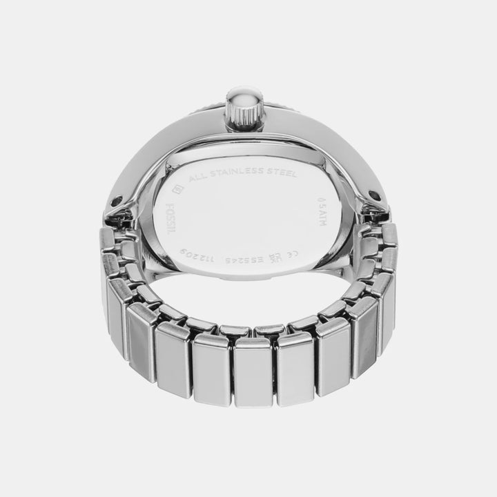 Fossil Watch Ring ES5245 Silver-Tone Sunray Watch