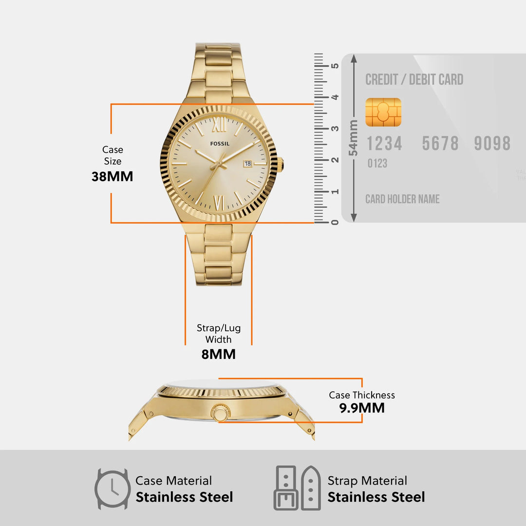 Fossil Scarlette ES5299 Blue Sunray Watch