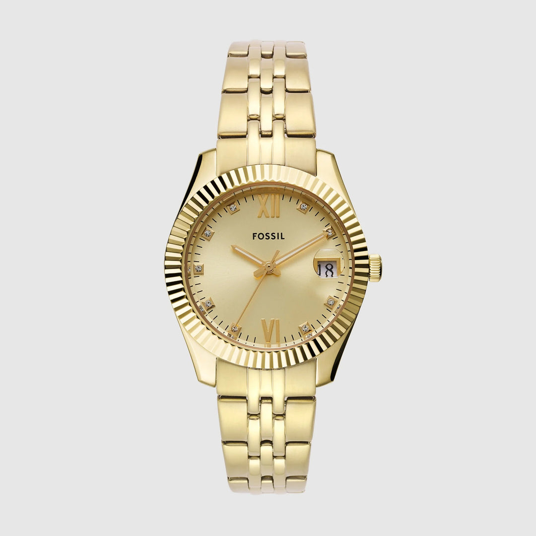 Fossil Scarlette ES5338 Silver Dial Watch