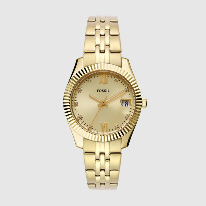 Fossil Scarlette ES5338 Silver Dial Watch