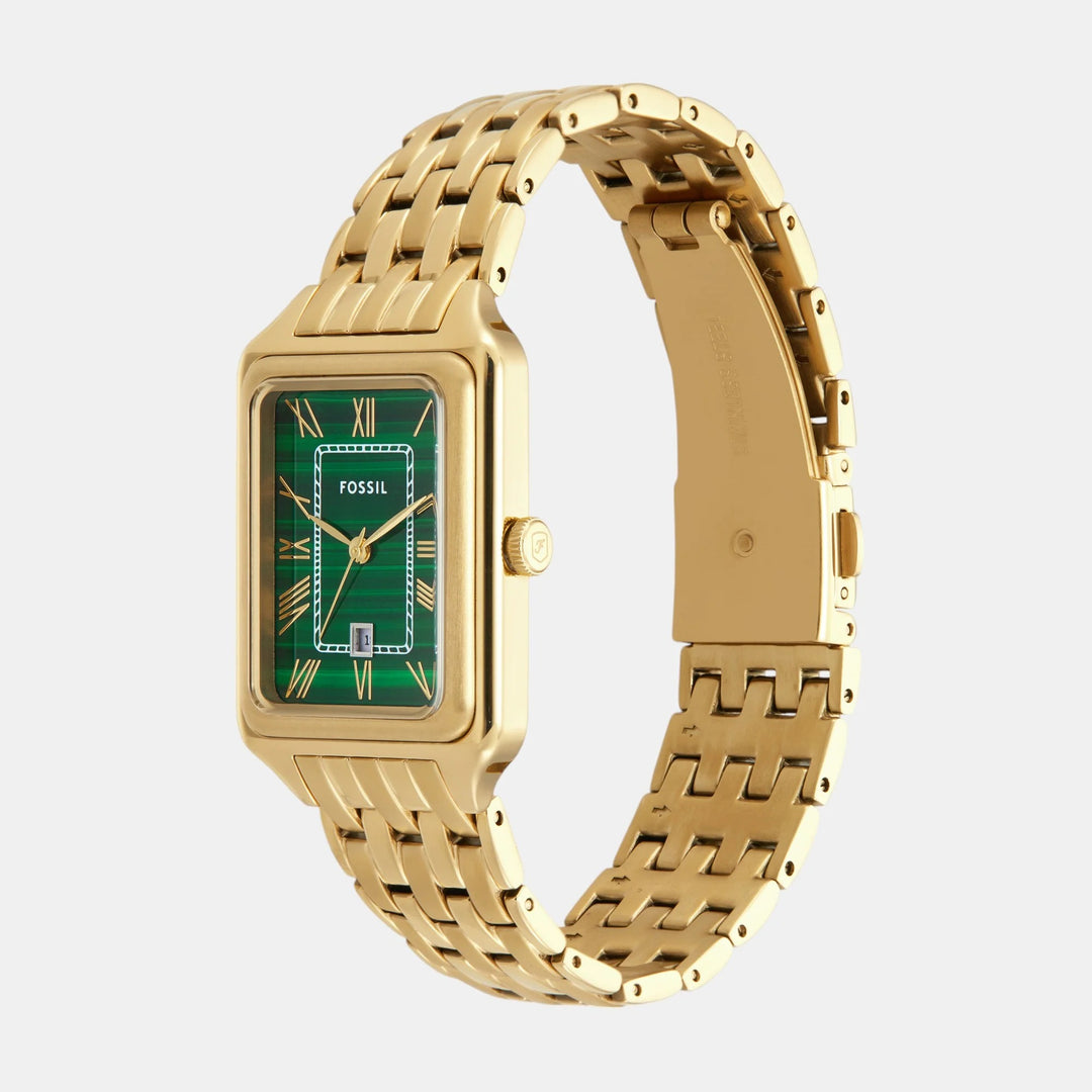 Fossil Raquel ES5341 Green Malachite Dial Watch