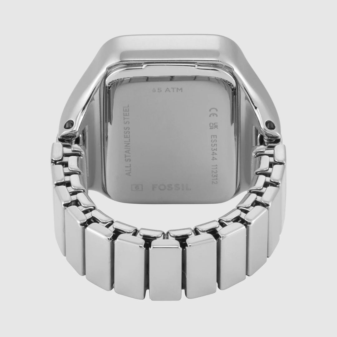 Fossil Raquel Watch Ring ES5344 Silver Sunray Watch