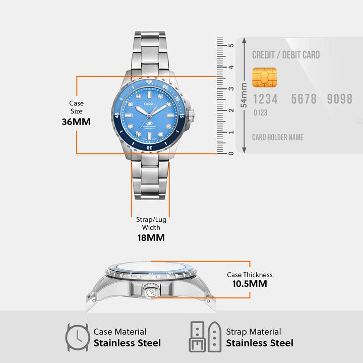Fossil Fossil Blue ES5353 Green Dial Watch