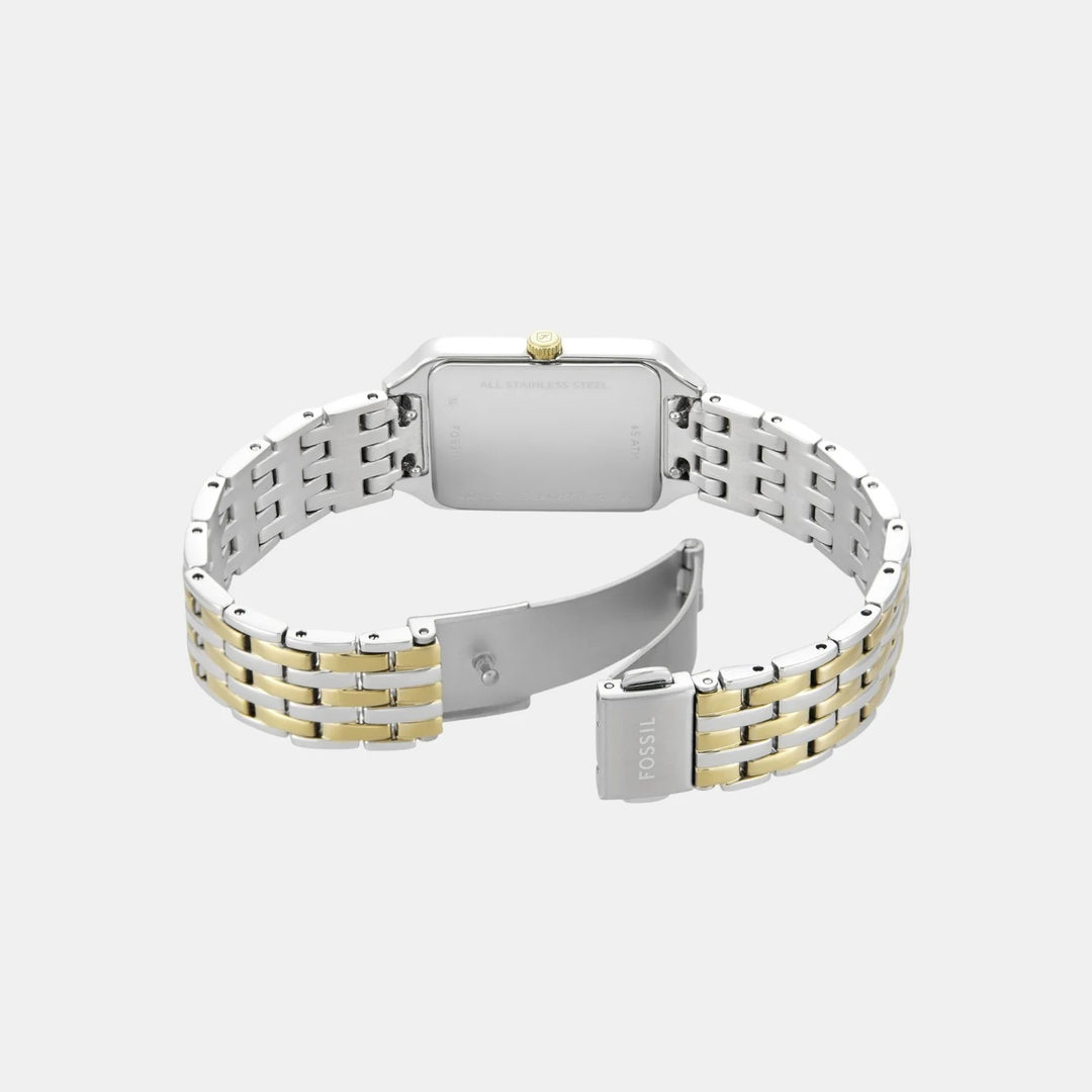 Fossil Raquel ES5376SET Two-Tone Watch and Gold-Tone Heritage D-Link Bracelet Women&
