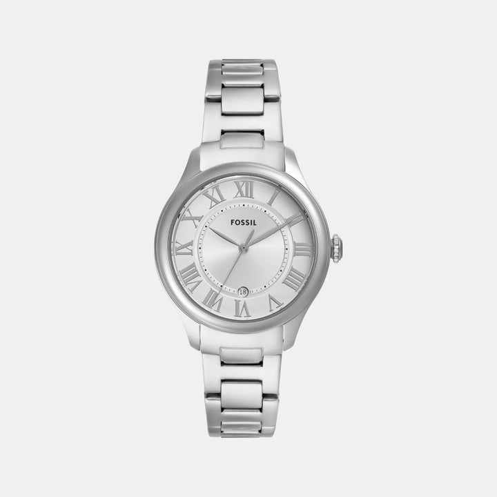 Fossil Gilmore ES5393 Silver Sunray Dial Silver-Tone Stainless Steel Women&