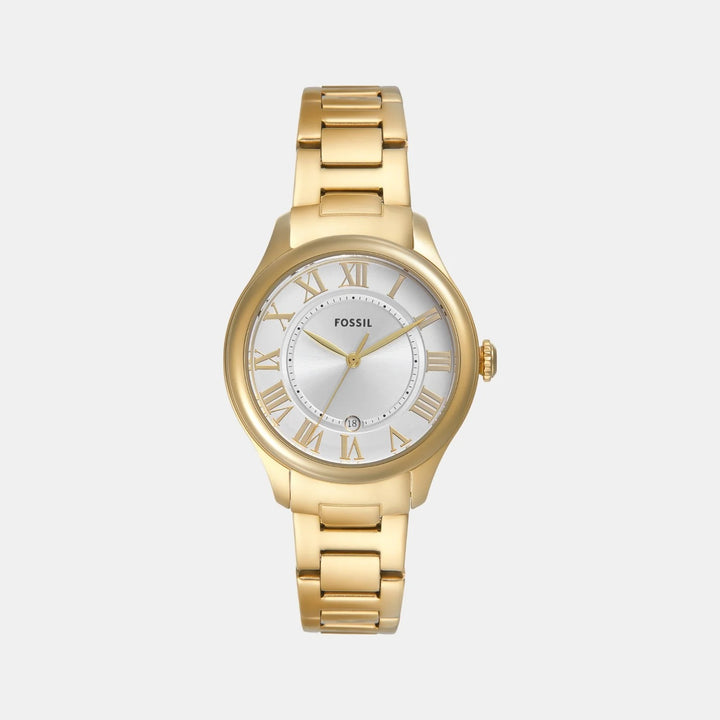 Fossil Gilmore ES5395 Silver Dial Gold-Tone Stainless Steel Women&