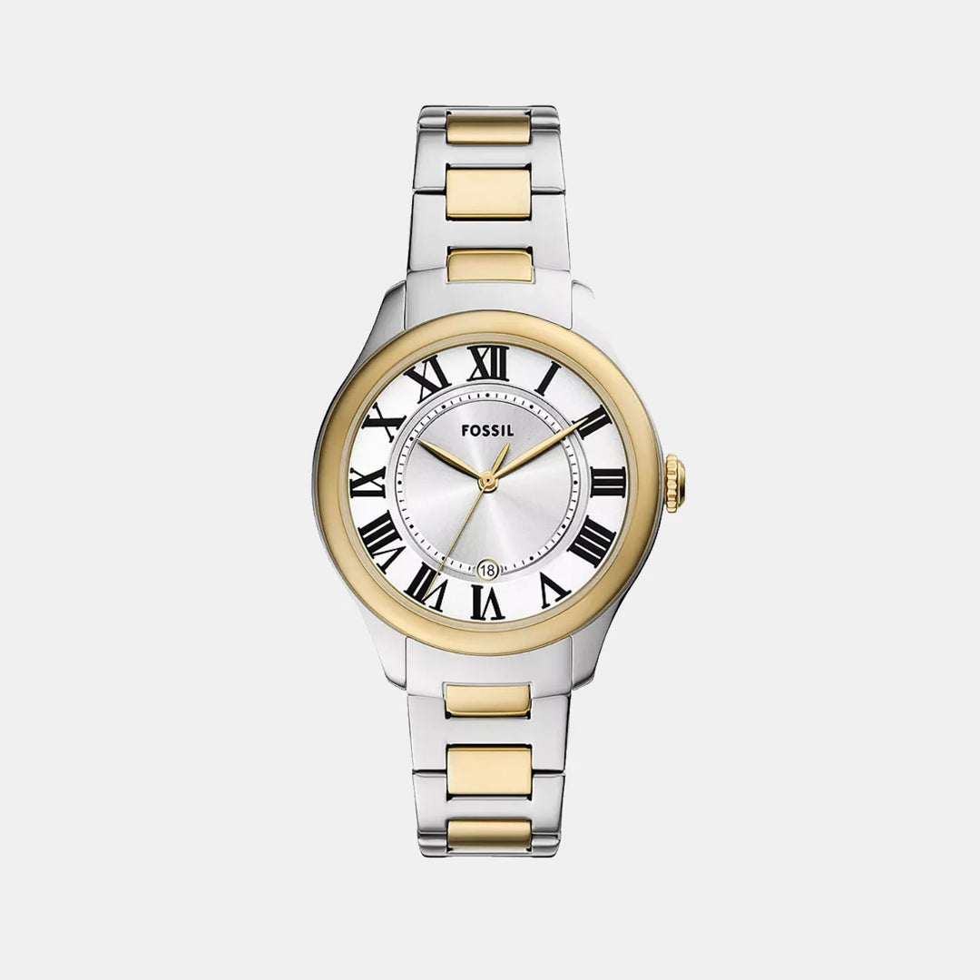 Fossil Gilmore ES5396 Silver Dial Two-Tone Stainless Steel Women&