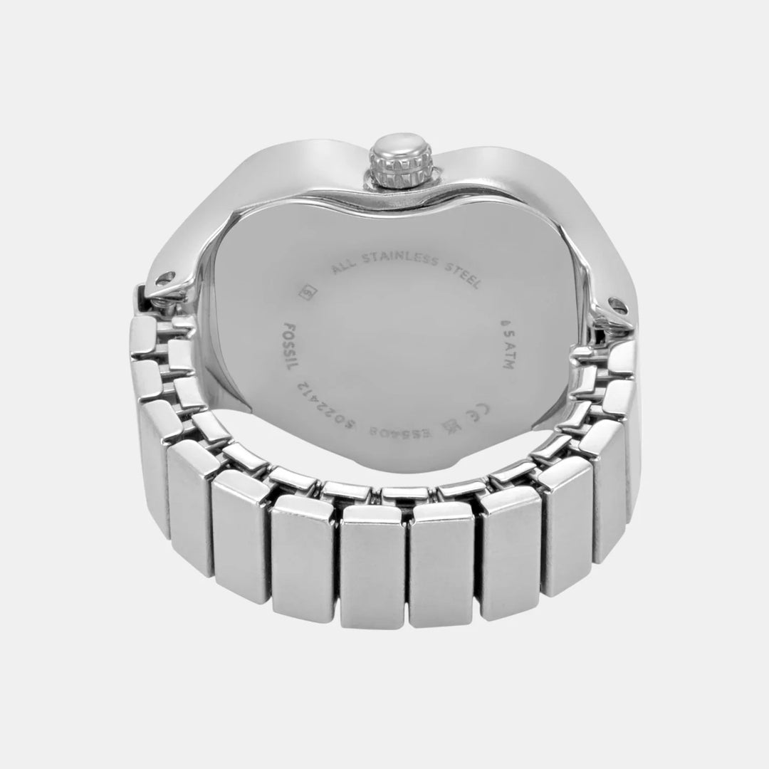Fossil ES5408 Gold-Tone Round Case Analog Ring Watch for Women