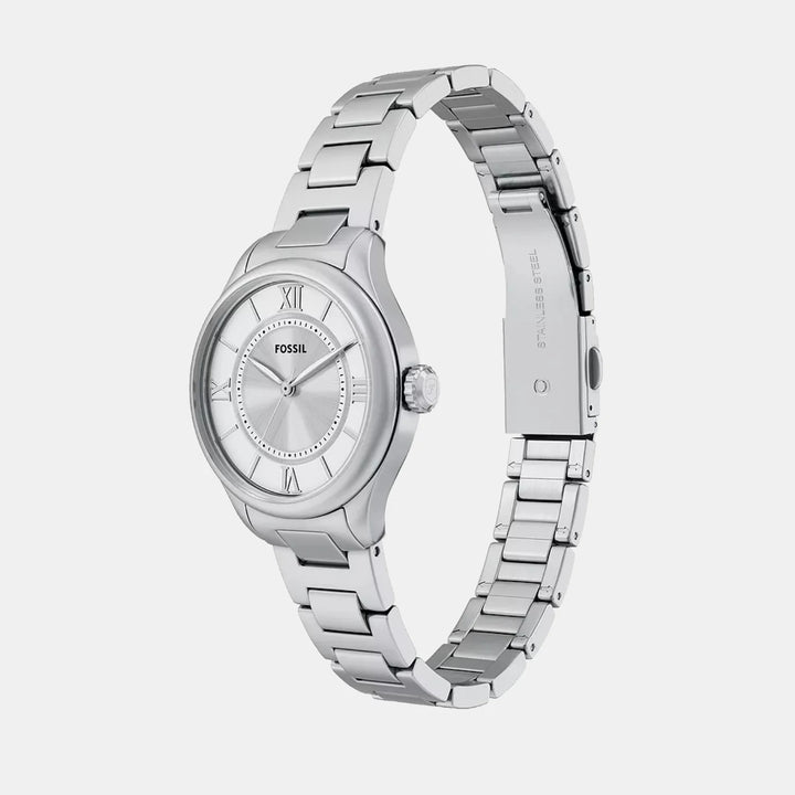 Fossil Gilmore ES5419 Silver Dial Silver-Tone Mesh Bracelet Women&