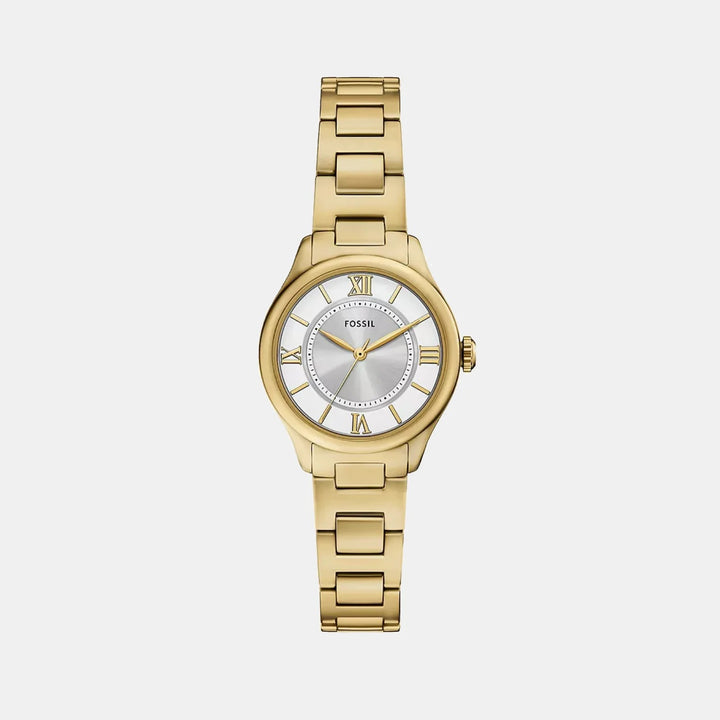 Fossil Gilmore ES5421 Silver Dial Rose Gold-Tone Mesh Bracelet Women&