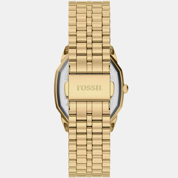 Fossil Harlow ES5451 Octagon Green Dial Rose Gold-Tone Stainless Steel Women&