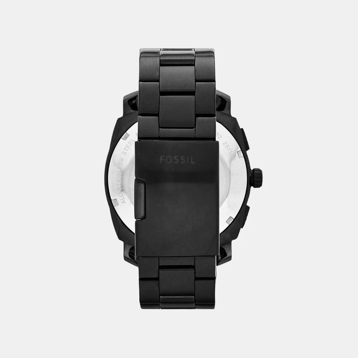 Fossil Machine FS4552 Black Chronograph Dial Black Stainless Steel Men&