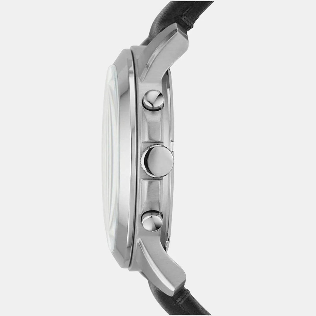 Fossil Grant FS4812 Black Dial Silver-Tone Chronograph Men&