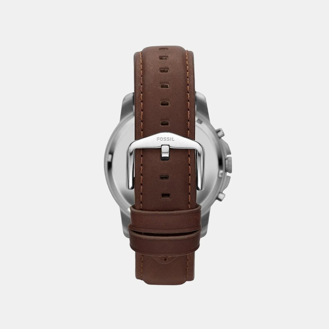 Fossil Grant FS4813 Chronograph Black Dial Brown Leather Strap Men&