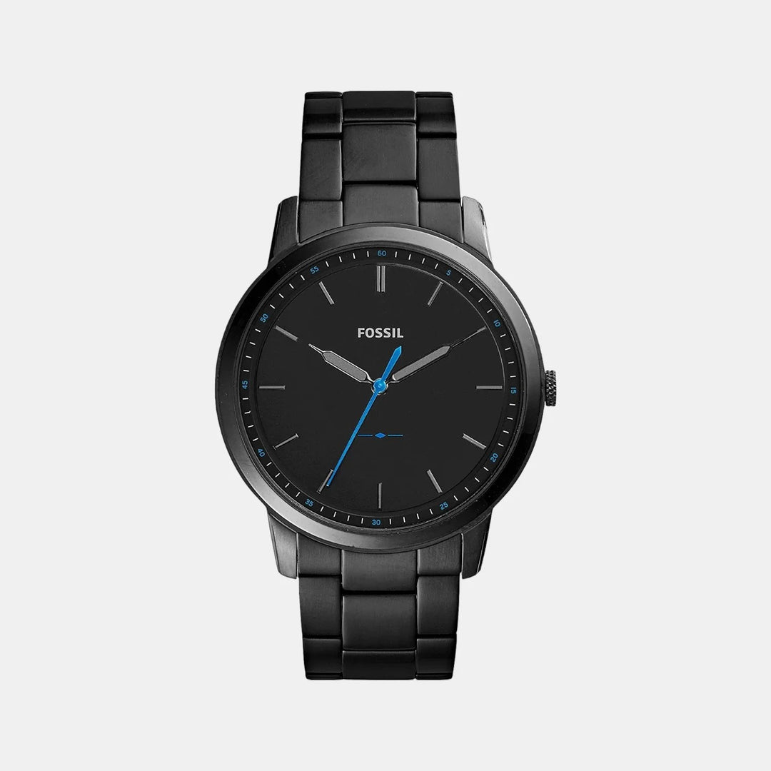 Fossil The Minimalist FS5308 Blue Dial Brown Leather Strap Men&