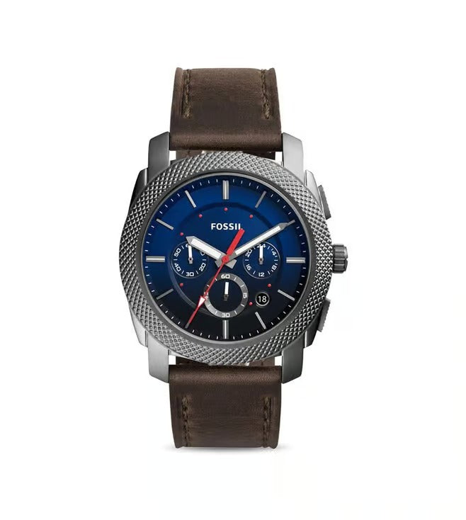 Fossil Machine FS5388 Chronograph Black Dial Black Stainless Steel Men&