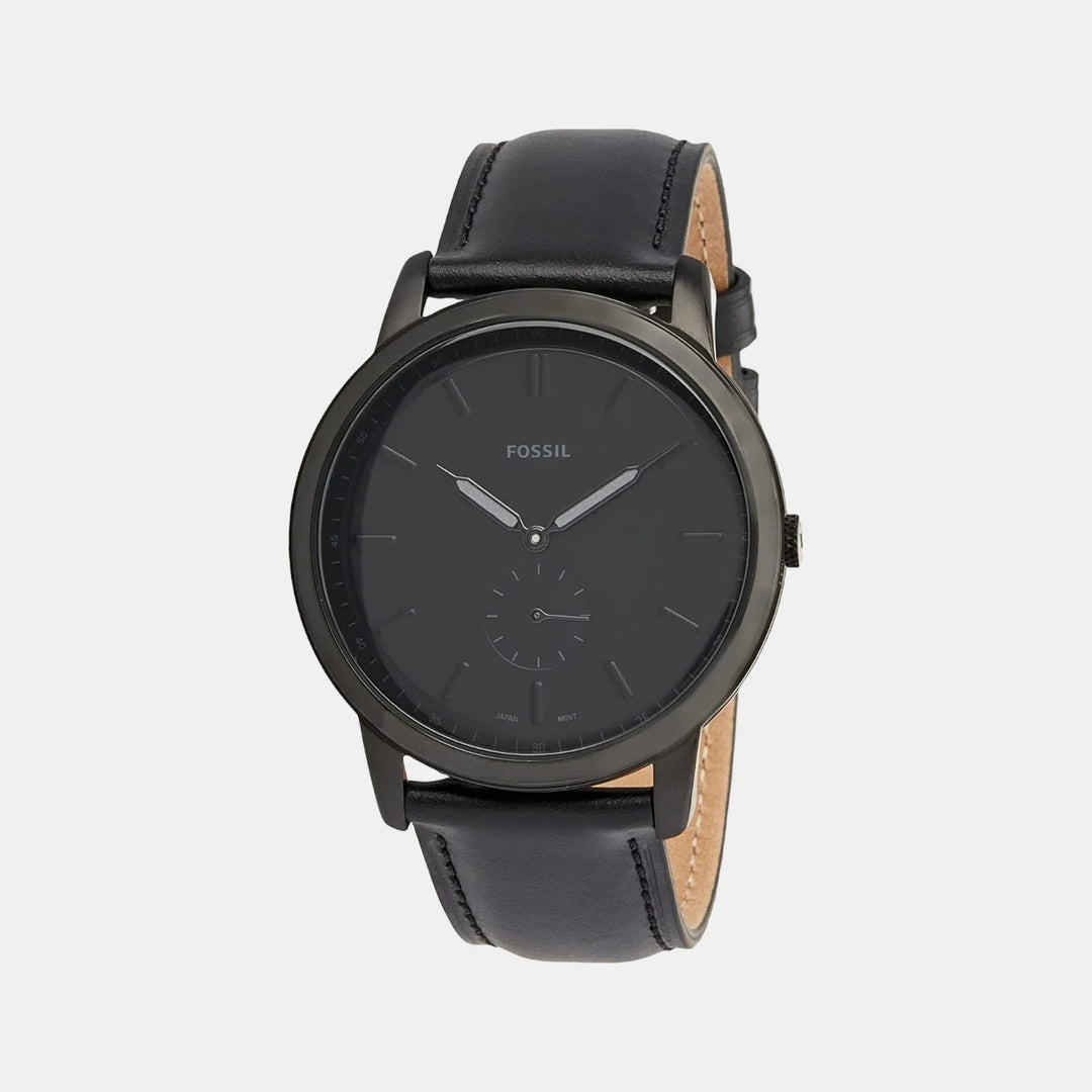Fossil The Minimalist FS5447 Black Dial Black Stainless Steel Men&