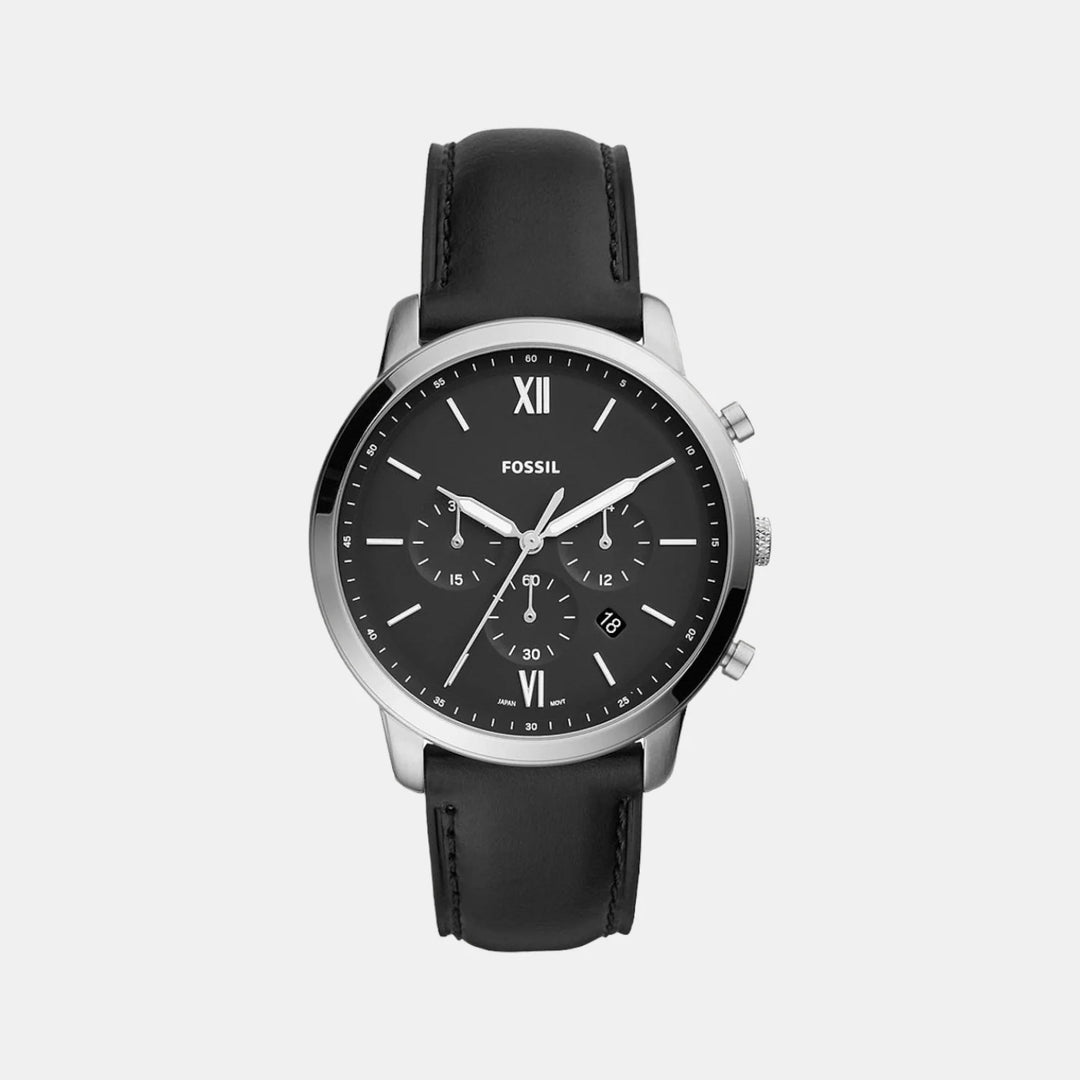 Fossil The Neutra FS5452 Black Dial Brown Leather Strap Men&