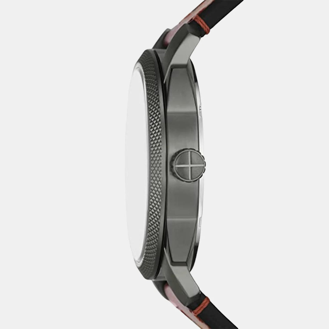 Fossil Machine FS5900 Black Sunray Dial Black Stainless Steel Men&