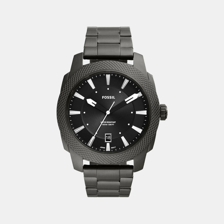 Fossil Everett FS5970 Silver Dial Silver-Tone Stainless Steel Men&