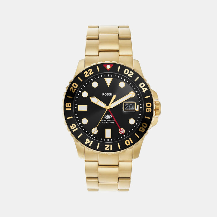 Fossil Blue FS5990 Blue Dial Silver-Tone Stainless Steel Men&