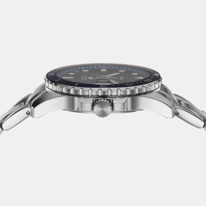 Fossil Blue Dive FS6029 Blue Dial Silver-Tone Stainless Steel Men&