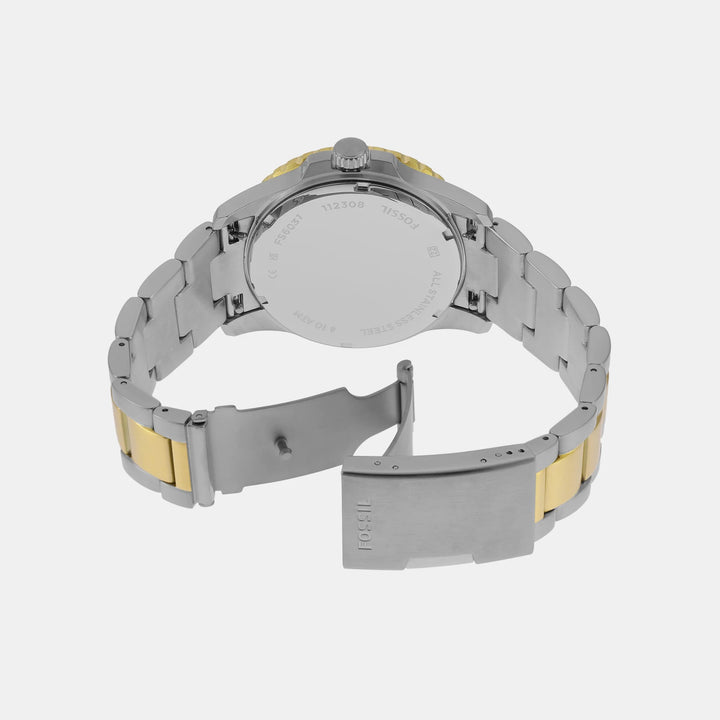 Fossil Blue Dive FS6031 Black Dial Gold-Tone Stainless Steel Men&