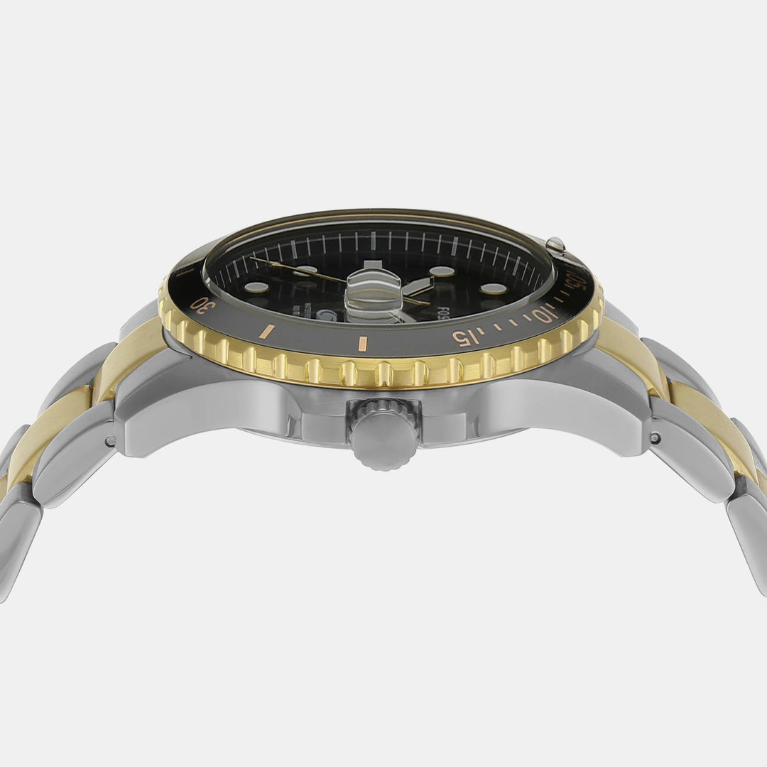Fossil Blue Dive FS6031 Black Dial Gold-Tone Stainless Steel Men&