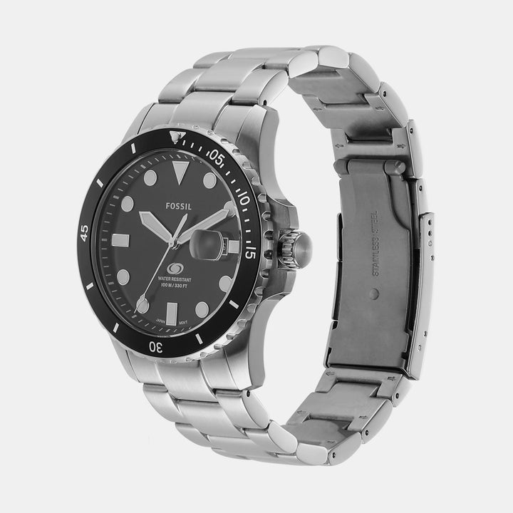 Fossil Blue Dive FS6032 Black Dial Silver-Tone Stainless Steel Men&
