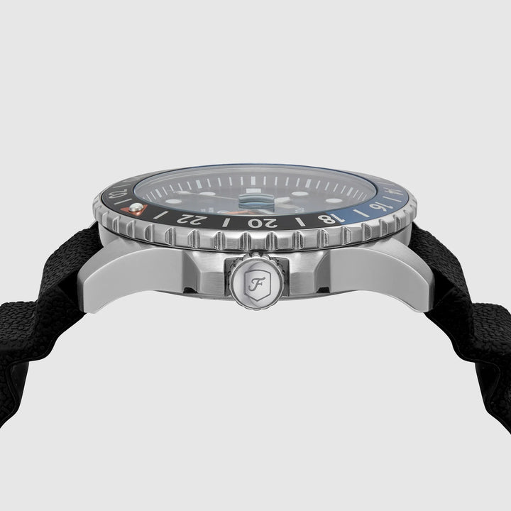 Fossil Sport Tourer FS6049 Chronograph Blue Dial Silver-Tone Stainless Steel Men&