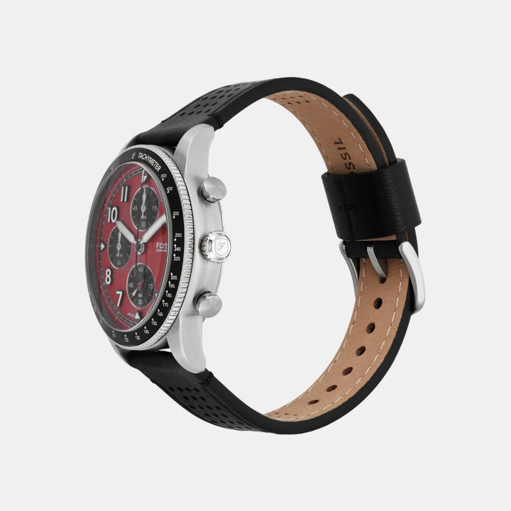 Fossil The Machine FS6086 Blue Dial Brown Leather Men&