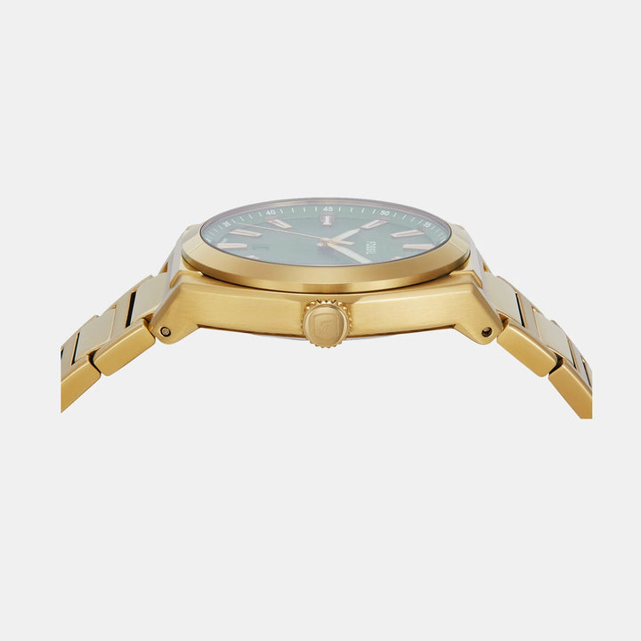 Fossil The Everett FS6090 Silver Dial Two-Tone Stainless Steel Men&