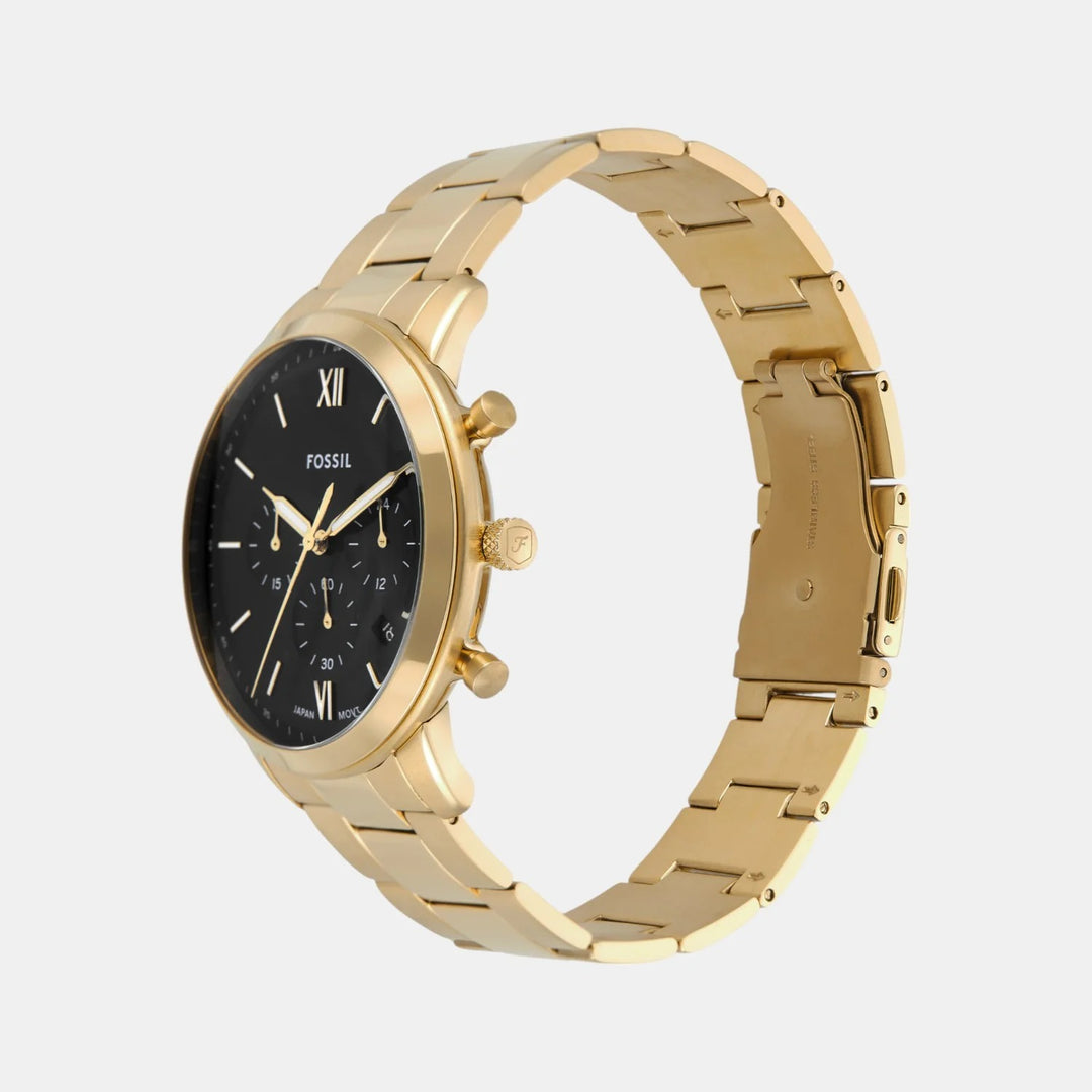 Fossil Neutra FS6093 Black Dial Black Silicone Strap Men&
