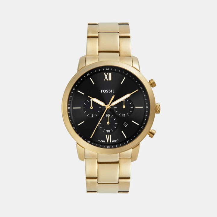 Fossil Neutra FS6093 Black Dial Black Silicone Strap Men&