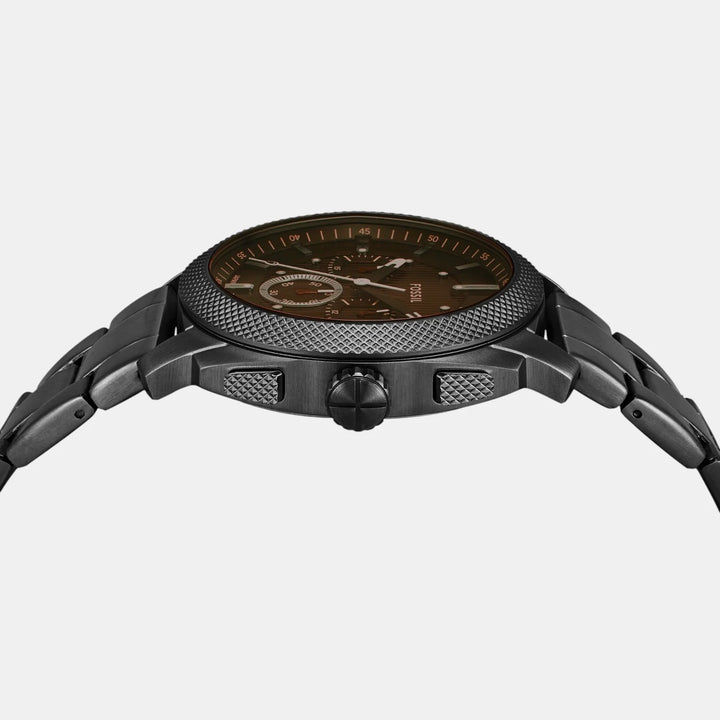 Fossil Machine FS6097 Blue Dial Brown Leather Men&
