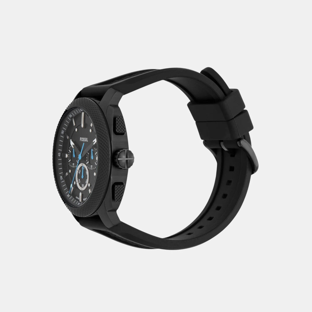 Fossil Machine FS6099 Black Dial Stainless Steel Men&