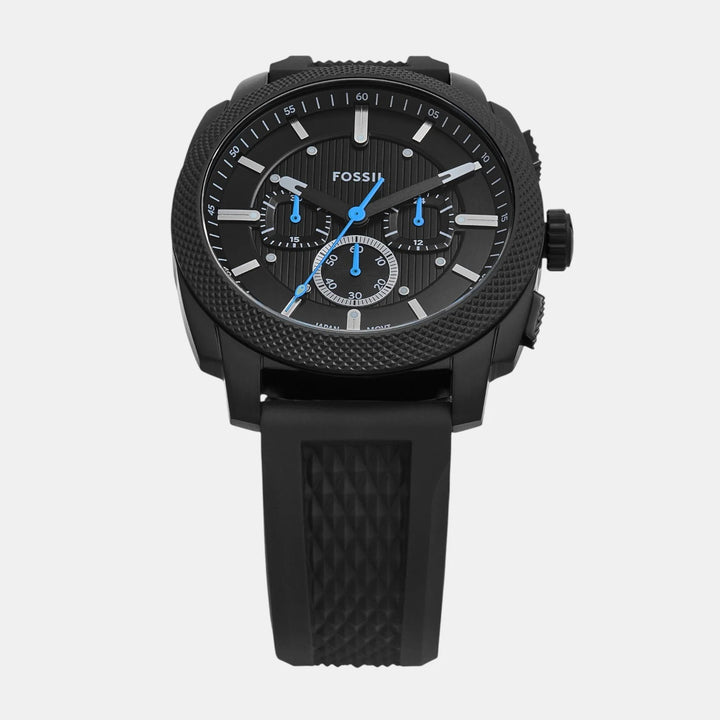 Fossil Machine FS6099 Black Dial Stainless Steel Men&
