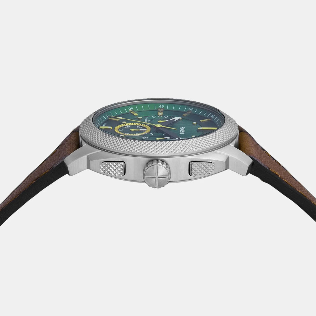 Fossil The Machine FS6100 Green Dial Silver Stainless Steel Men&