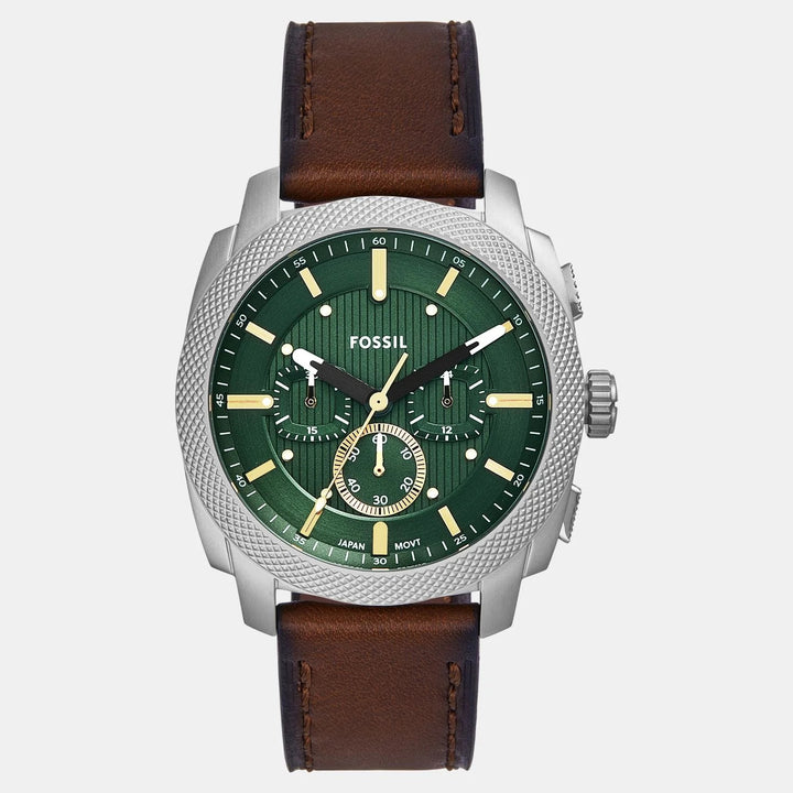 Fossil The Machine FS6100 Green Dial Silver Stainless Steel Men&