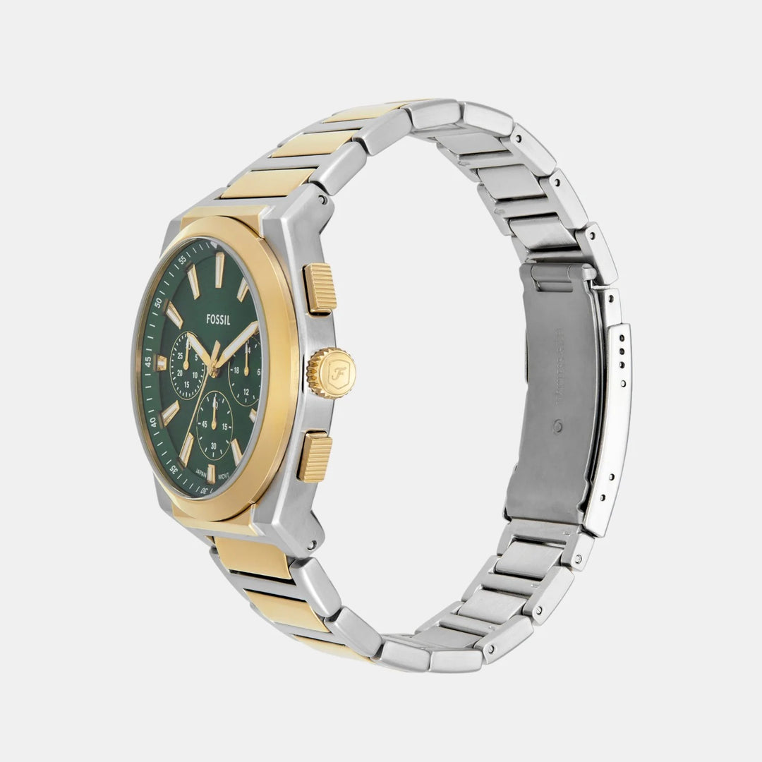 Fossil Everett FS6106 Blue Dial Stainless Steel Men&