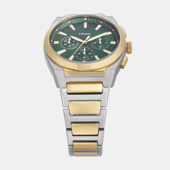 Fossil Everett FS6106 Blue Dial Stainless Steel Men&