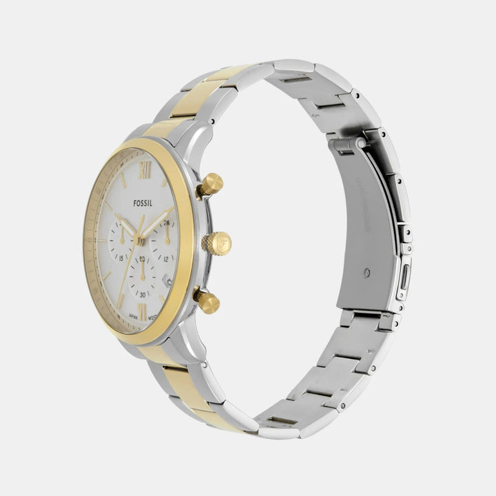 Fossil Neutra FS6112 White Dial Silver Stainless Steel Men&
