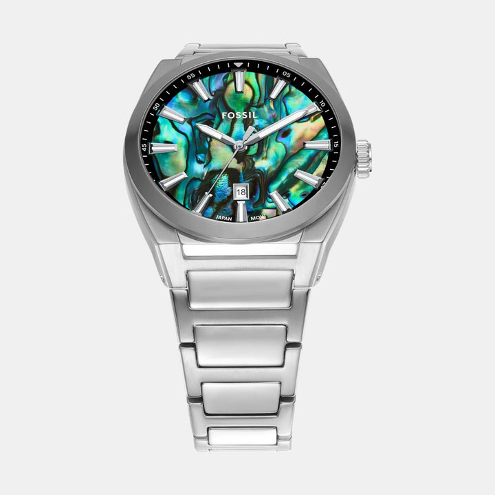 Fossil Everett FS6114 Black Dial Brown Leather Men&